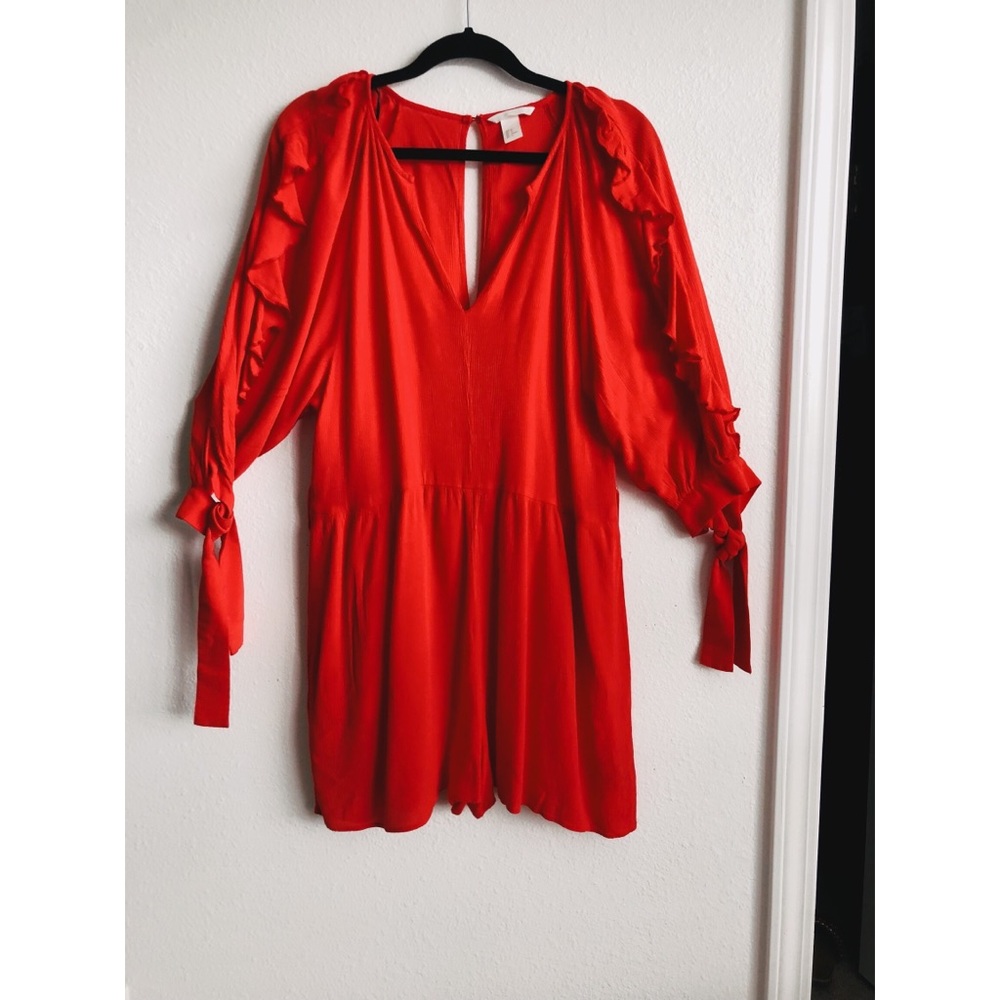 H&M Red short set with belt